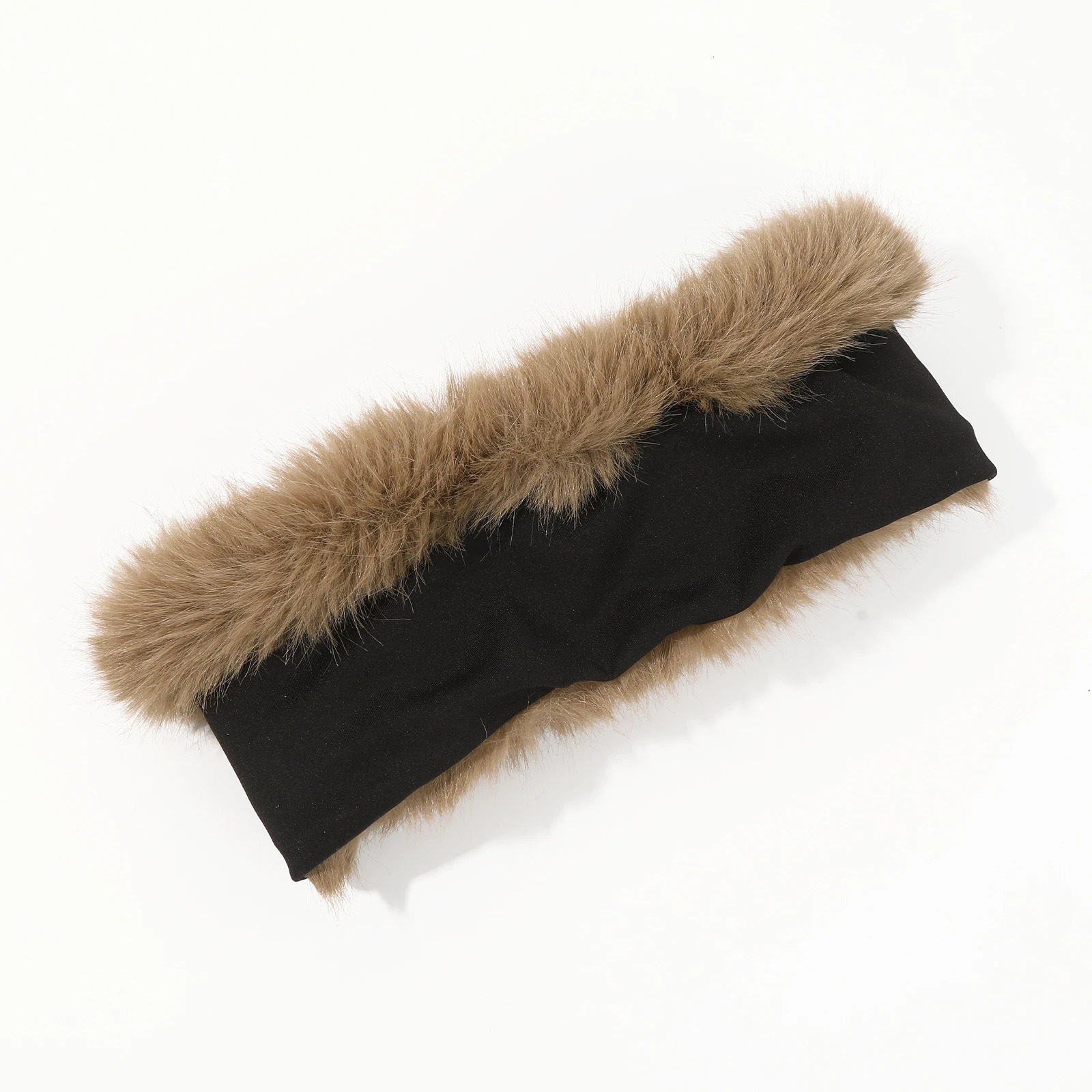 1pc Autumn Winter Plush Fur Headband for Women Fluffy Elastic Cold-Proof Hair Bands Ring Outdoor Travel Cute Lady Warm Hat 251106