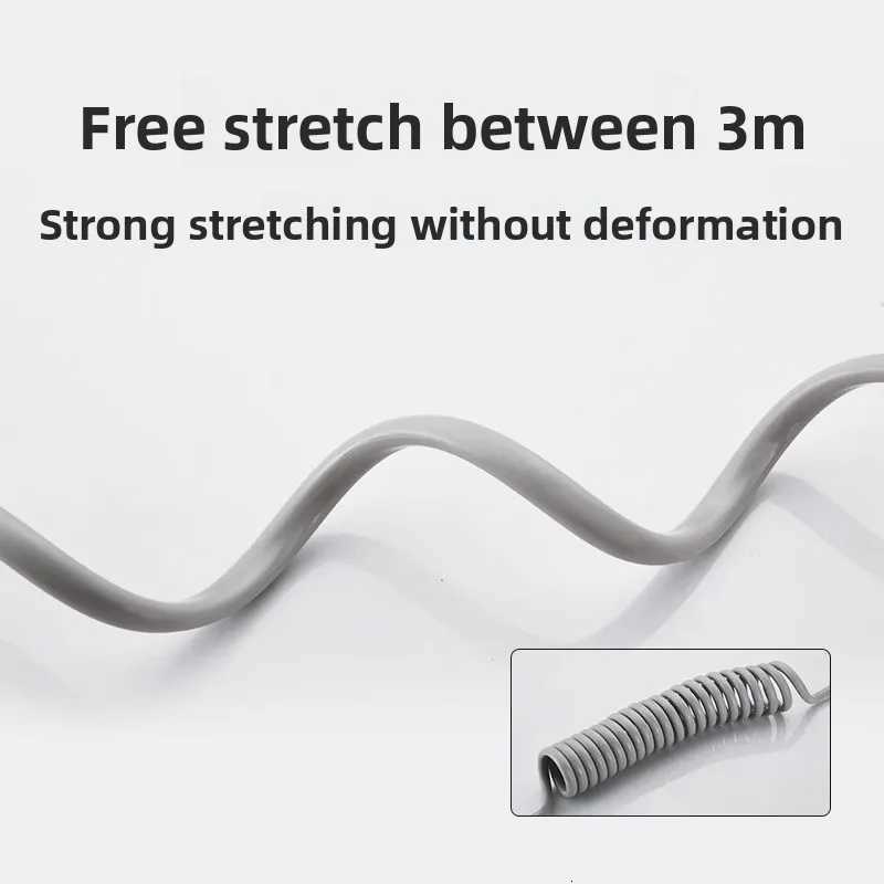 Upgraded Toilet Spray Gun Kit - Telescopic Spring Hose Shower Extension Mti-pose Elastic Water Pipe for Faucet Bathro Y251107
