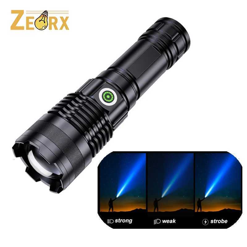Handheld Flashlight Rechargeable LED Tactical Flashlight with 3 Modes Waterproof for Camping Hiking Outdoor Biking EmergencyW251106