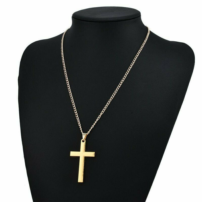 Fashionable, simple versatile necklace for both men and women, trendy cross pendant