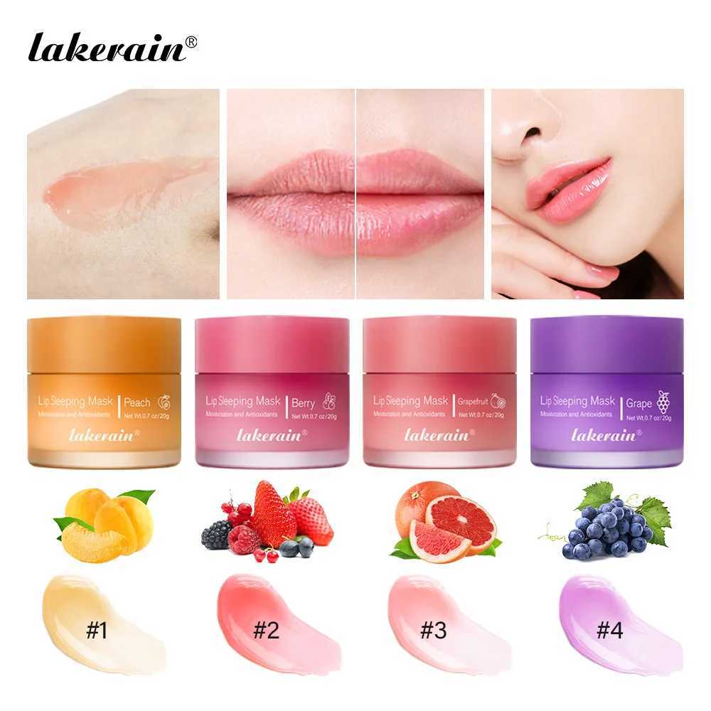 Lakerain 4-color sleeping lipstick reduces lip lines removes dead skin and naturally enhances compound moisturizing and hydration W250407