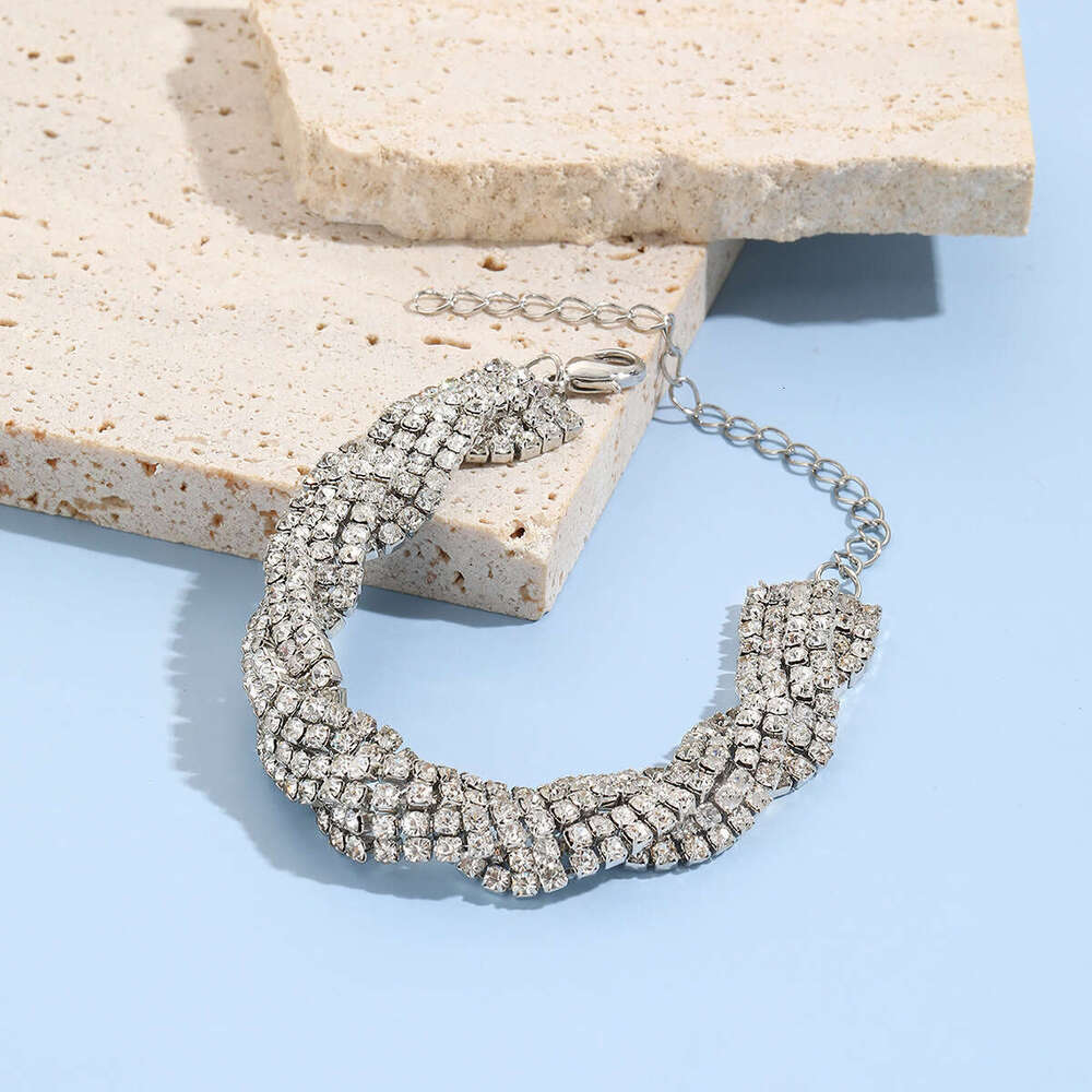 Simple woven claw chain Fashion commuting senior Fried Dough Twists dia bracelet