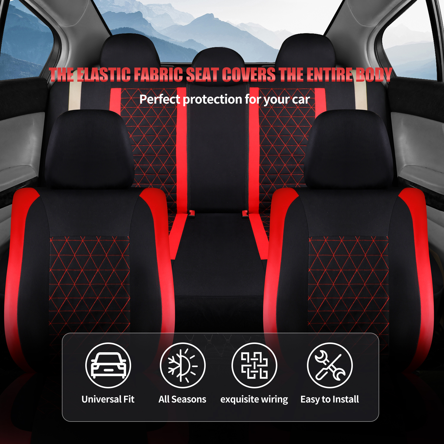 Premium Craftsmanship Auto Seat Protector: Soft & Resilient Leatherette Exterior Enhancements
