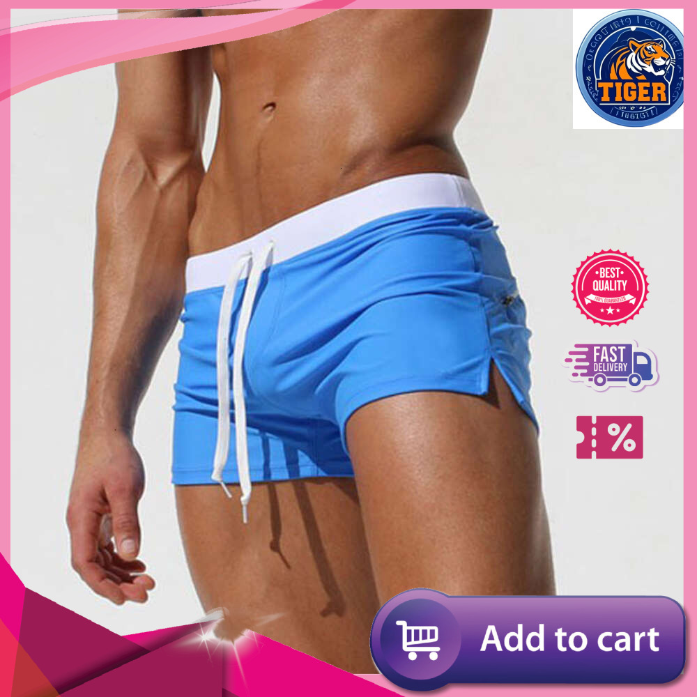 Ddmytiger Men S Swimming With Back Pocket Design For Quick Drying Beach And Flat Angled Pants H