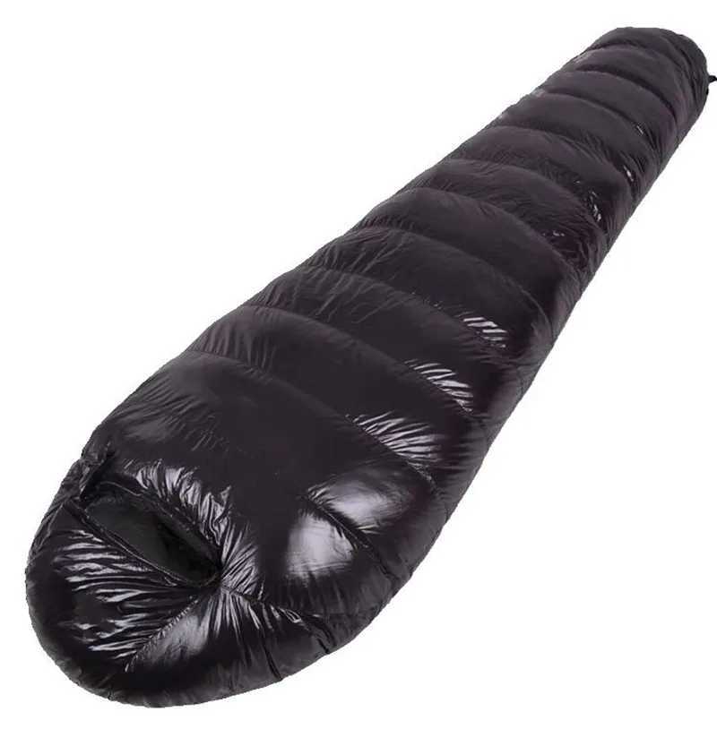 1000G Goose Down Outdoor Ultra Light Mummy Style Camping Sleeping Bag High Quality WaterproofT250407