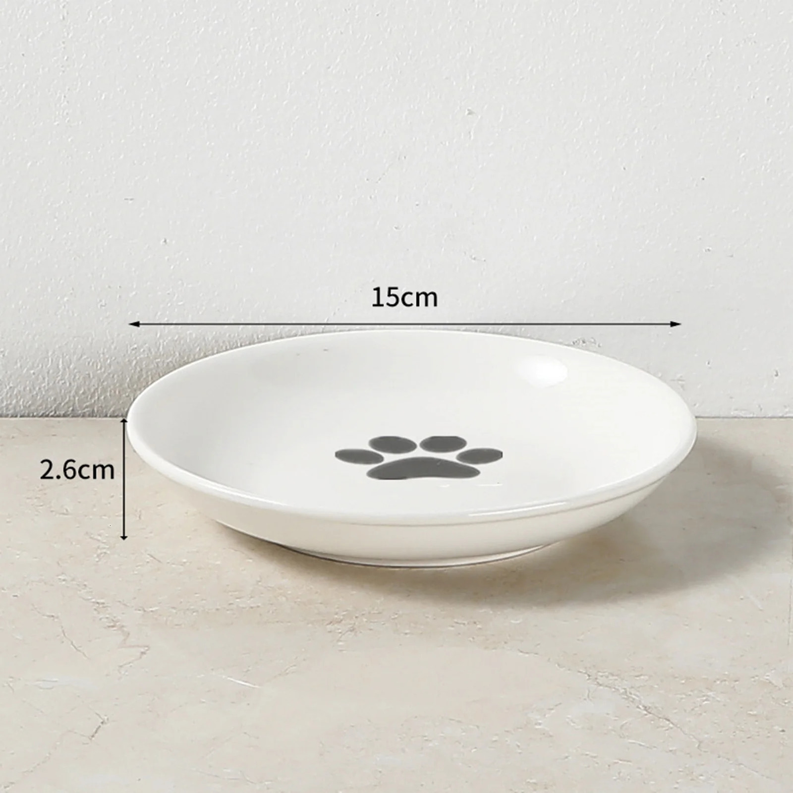 Whisker friendly cat bowl wide cat wet feeding bowl ceramic food bowl with stand used for feeding cats and dogs food and water 250403