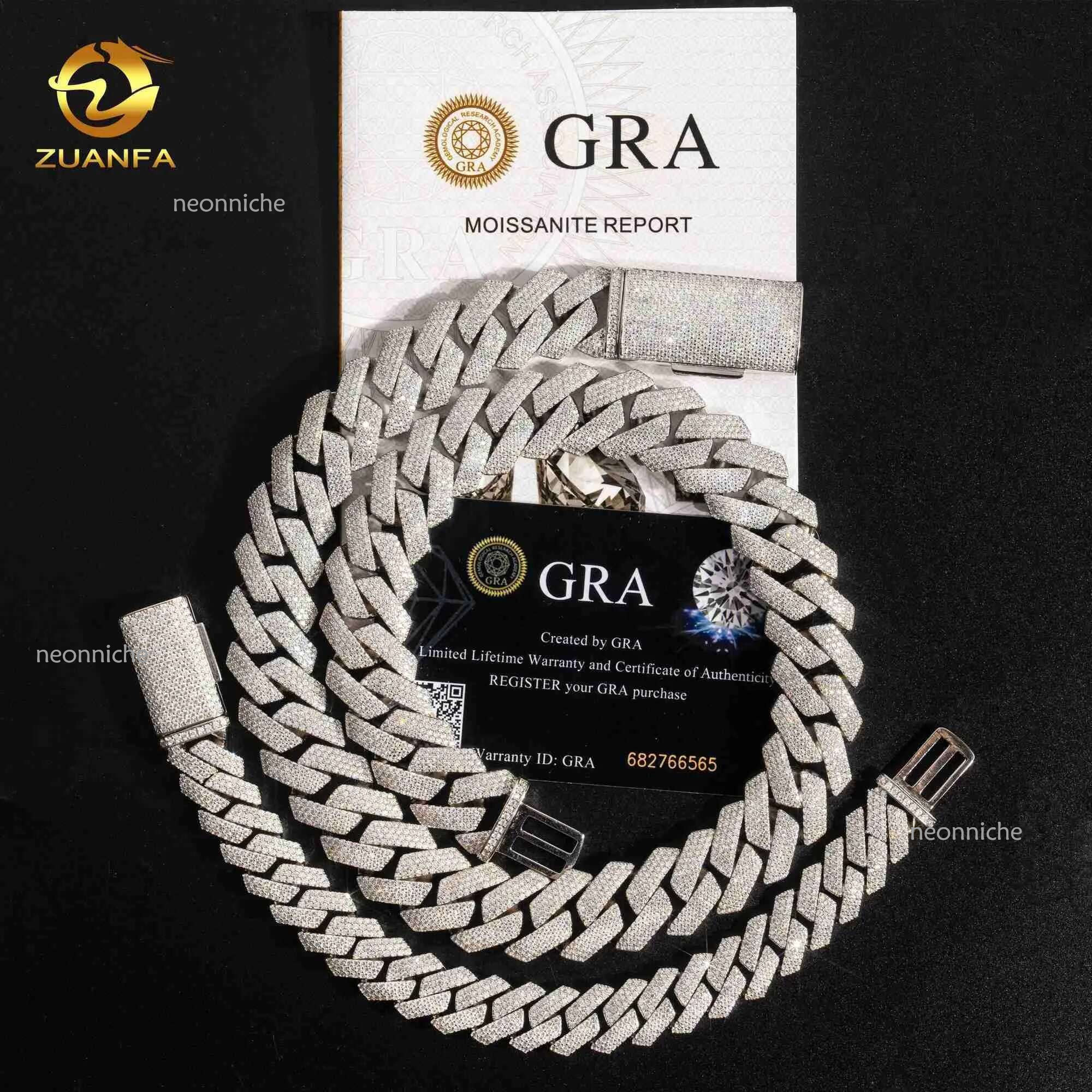 Pendant Necklaces Iced Out Jewelry Vvs Dias Custom Necklace Hip Hop Sier Cuban k Chain Moissanite Drop Delivery Pendants Ot7Ul