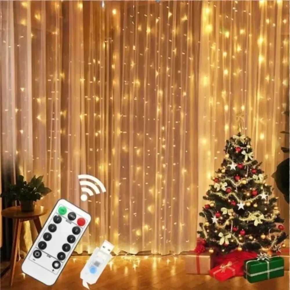 USB Curtain String Lights 8 Modes Fairy Light Christmas Halloween Garland Holiday Led Light Wedding Party Home Bedroom Decor W251107