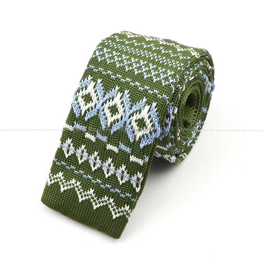 Fashion Mens Floral Knit Knitted Tie Colourf Tie Necktie Print Striped Narrow Slim Skinny Woven Plain Cravate Narrow Neckties X250407