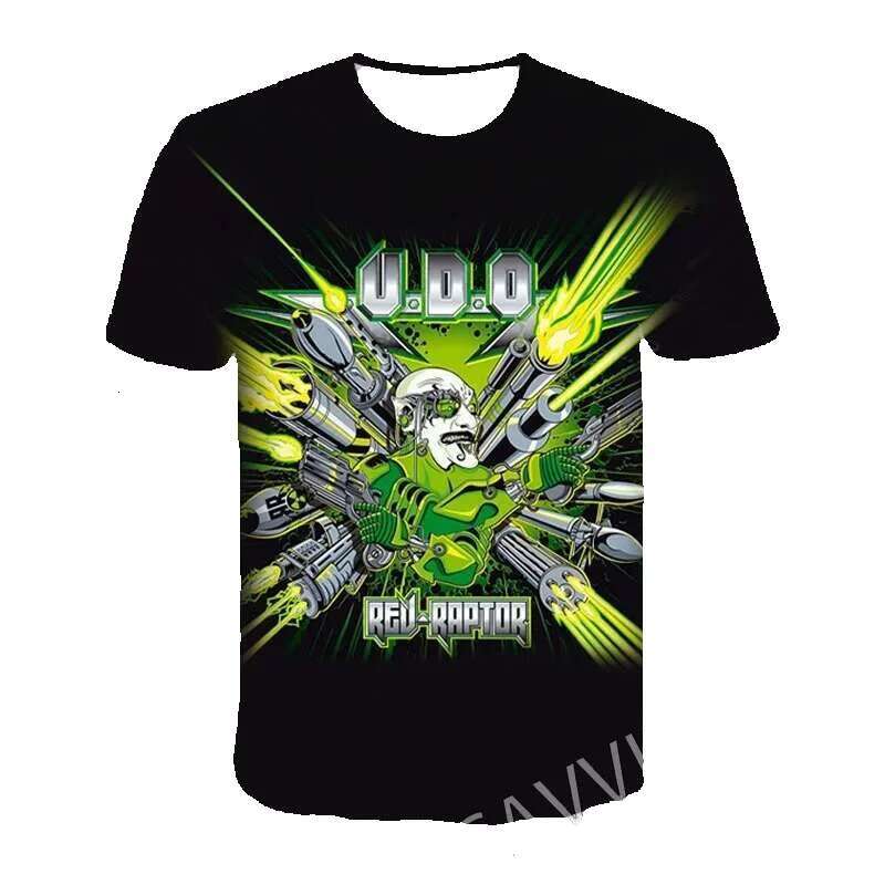 New fashion men's and women's 3D printed Udo Dirk Rock casual hip-hop T-shirt Haruku Styles top T01