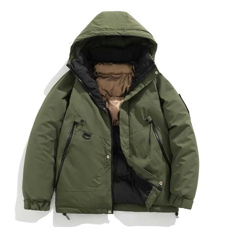 Winter Loose Fashion Parkas Man Solid Color Outdoors Keep Warm Jackets New Leisure Thickening Charge Clothes Man CoatsT251107
