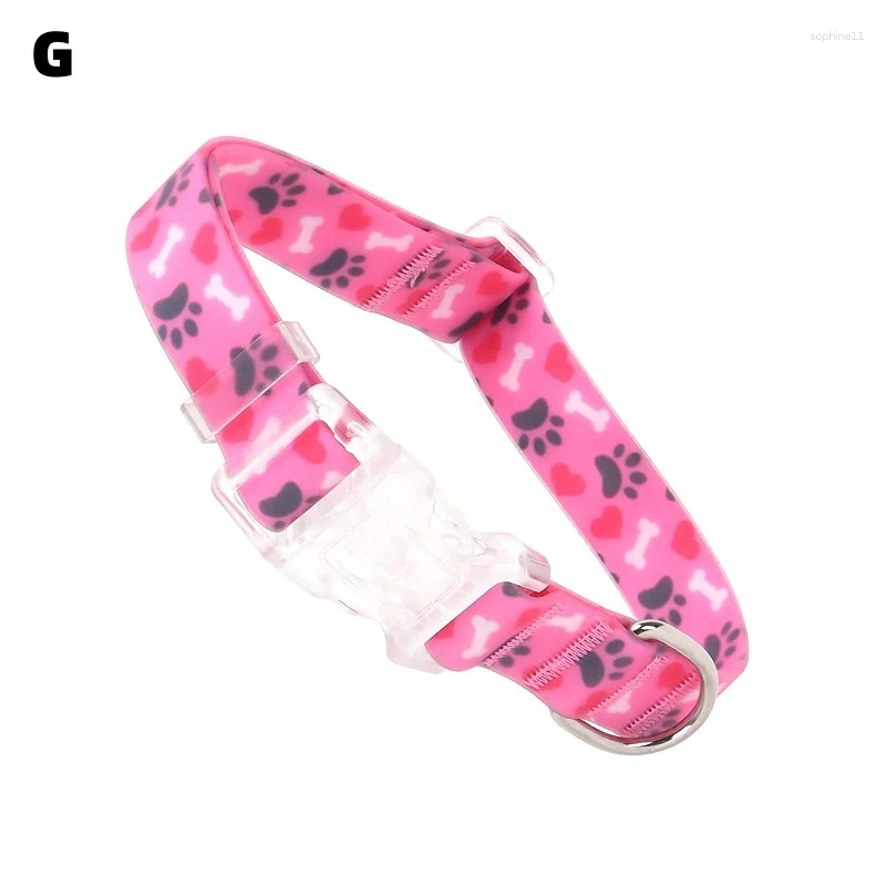 Update Colorful Vacation Pet Collar Durable Webbing Necklace For Small Large Dog Waterproof Adjustable Buckle Soft Collars Supplies