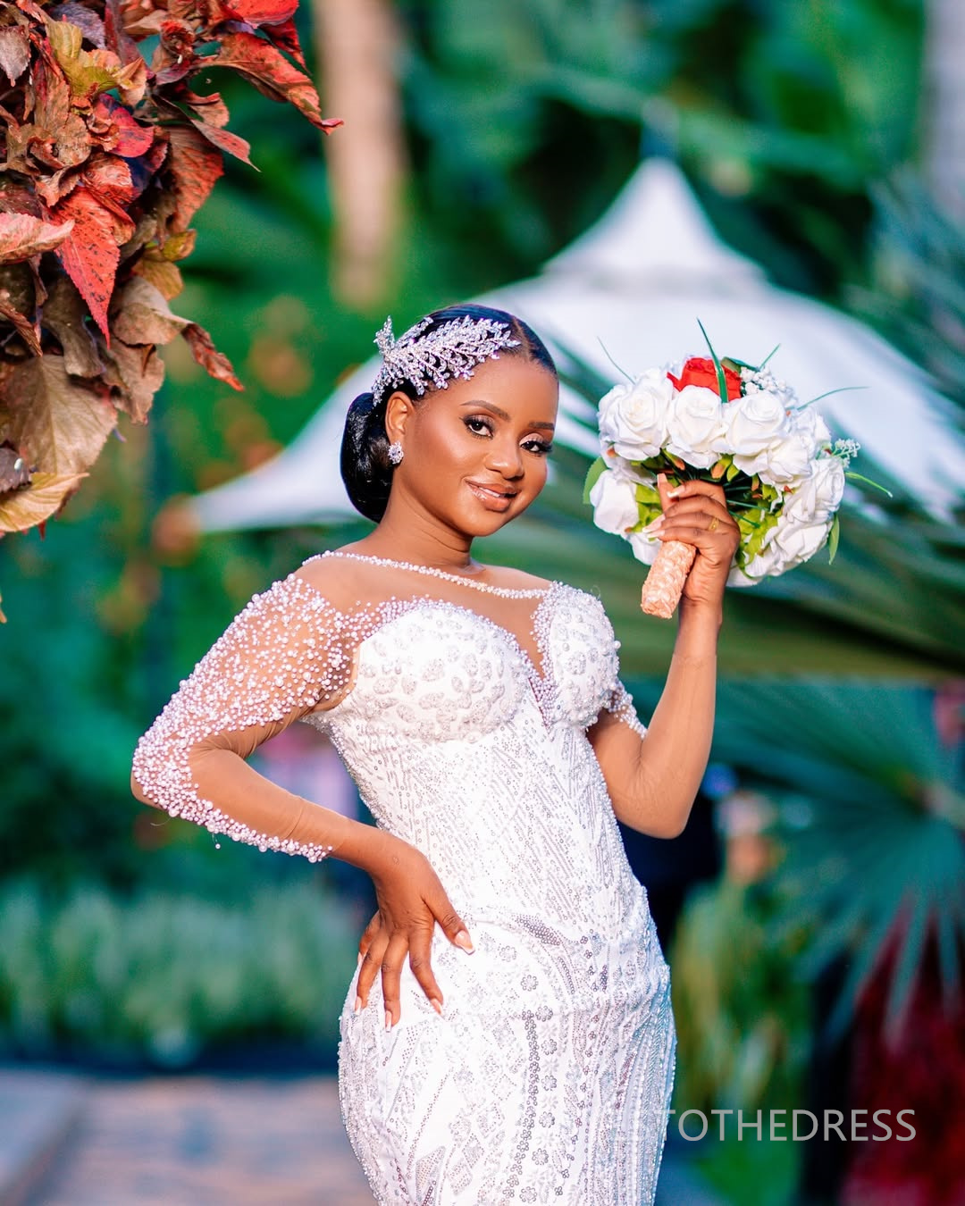 2025 Plus Size Mermaid Wedding Dress For Bride Bridal Gowns Long Sleeves Sheer Neck Long Sleeves Beaded Lace Tiered Tulle Wedding Gowns For African Bl