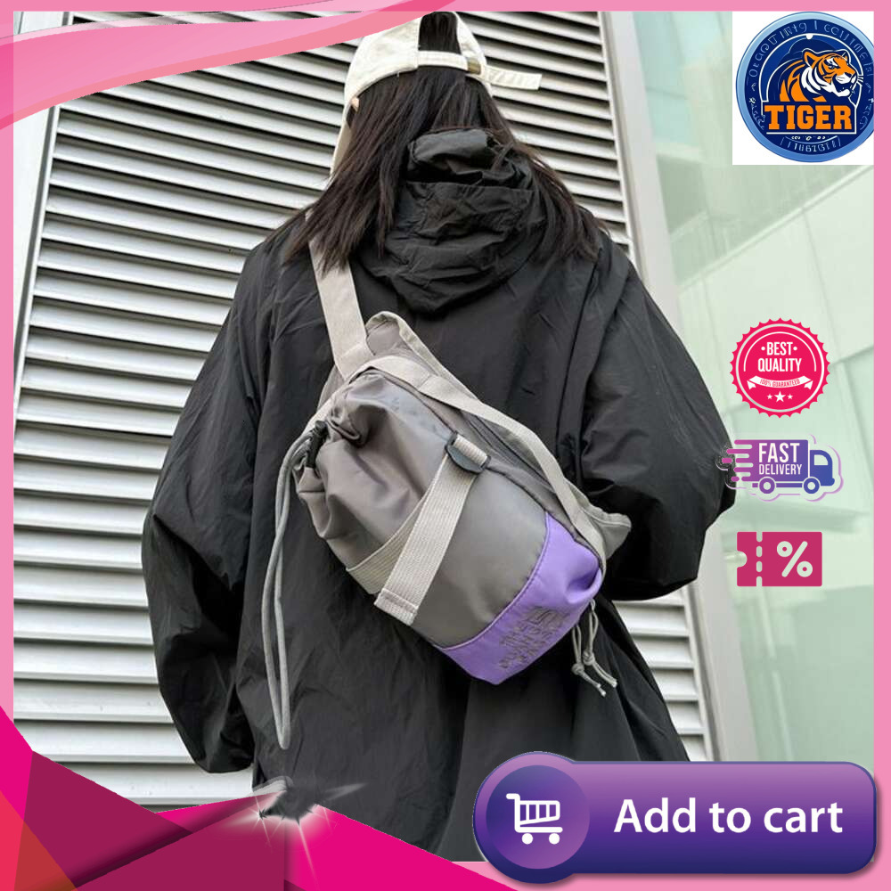 Ddmytiger Ddmytiger New Trendy Korean Version Men S Diagonal Cross Cycling Wear Resistant Waterproof Casual Shoulder Bag Travel Comfortable And Portab