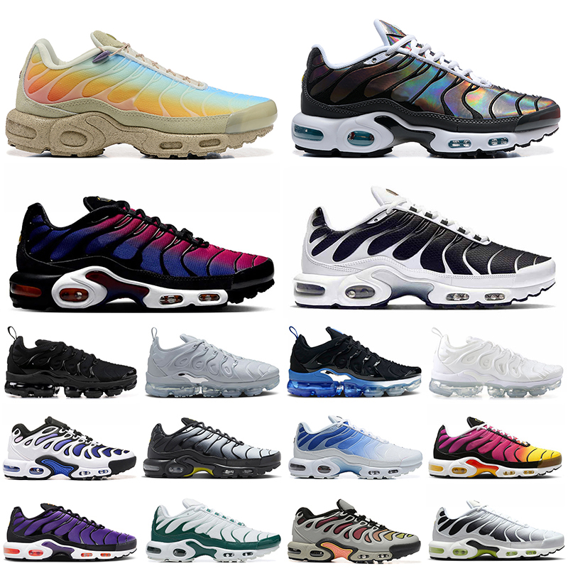 designer running shoes for women men sneakers Tn Plue Tns Triple Black White Hyper Blue women men outdoor sports sneaker fashion runners trainers size 36-46