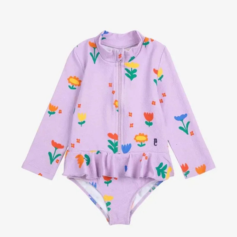 Kids Swimwear for Girls BC 2025 Summer Toddler Boys Clothes Baby Swimsuits One Piece Cute Print Holiday Outwear Bikini 250407