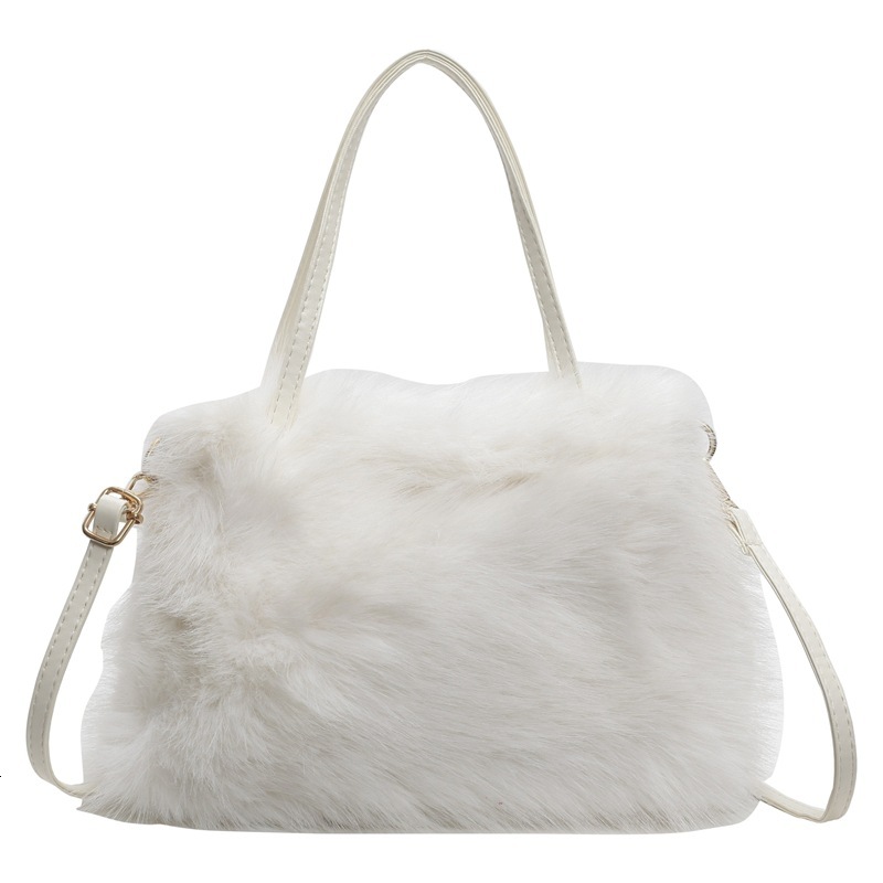 2025S Designer Women S Bag New For Women With High Quality Texture Fashionable Small Square Bag Hairy And Versatile Handheld Shopping Plush Bag