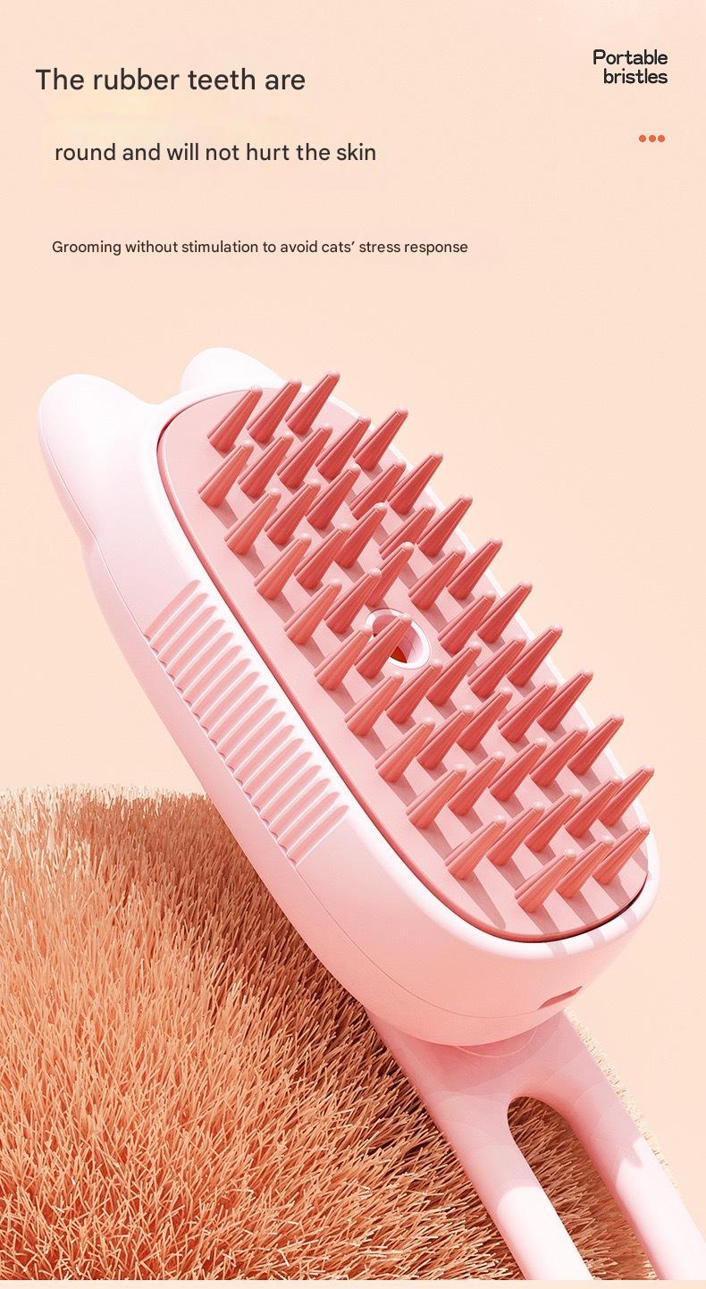 Ergonomic DHpet Pet Care Kit - Conveniently Charged Grooming Spray and Brushing System