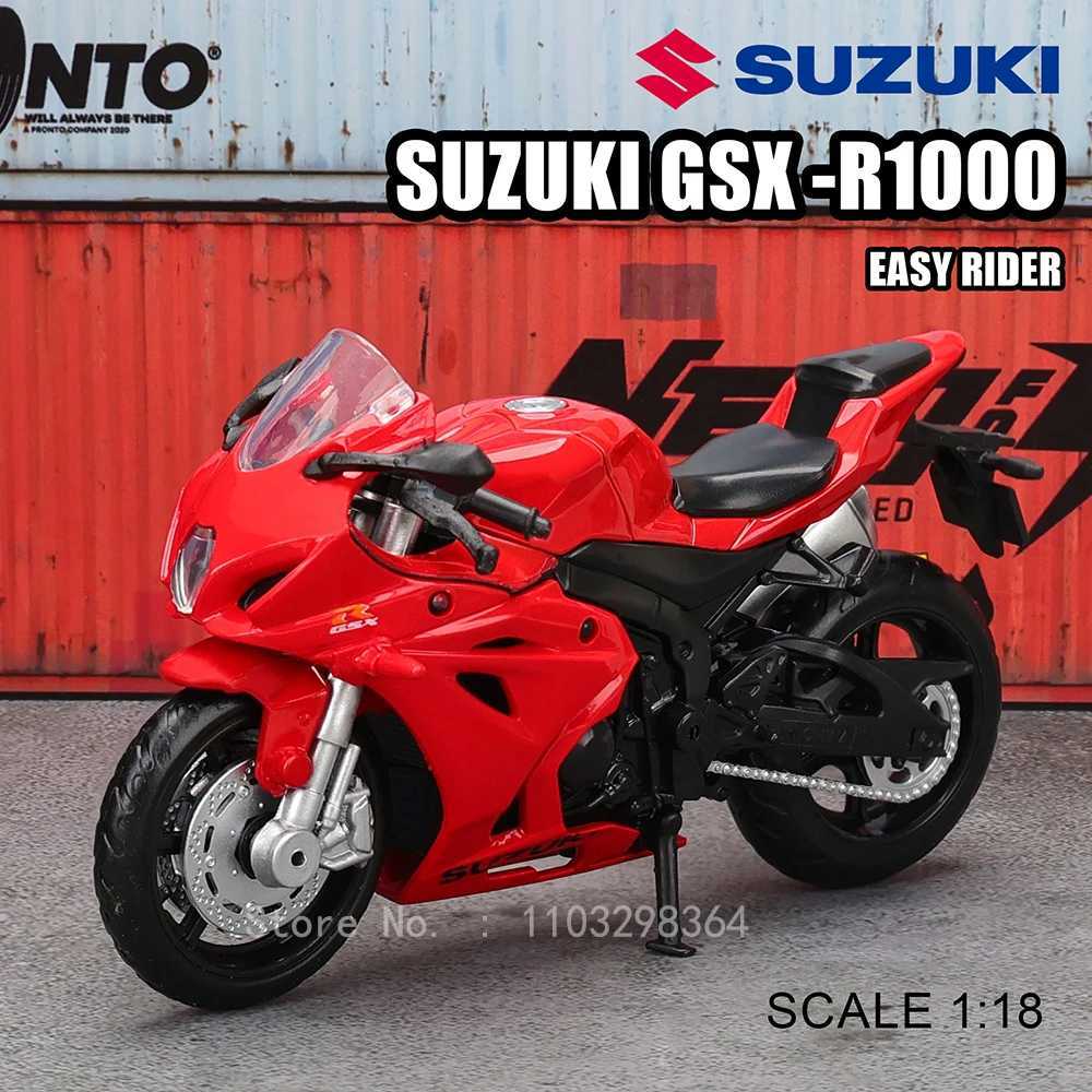 MSZ 1 18 Suzuki GSX-R1000 Motorcycle Alloy Car Model Childrens Toy Car Die Casting Motorcycle ModelXJ250407