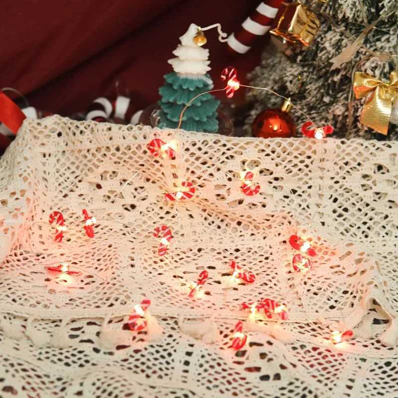 Led Copper Wire Lights Christmas Fastener Copper Wire Lights Santa Claus Snowman Elk Holiday Decoration Waterproof String Lights W251107