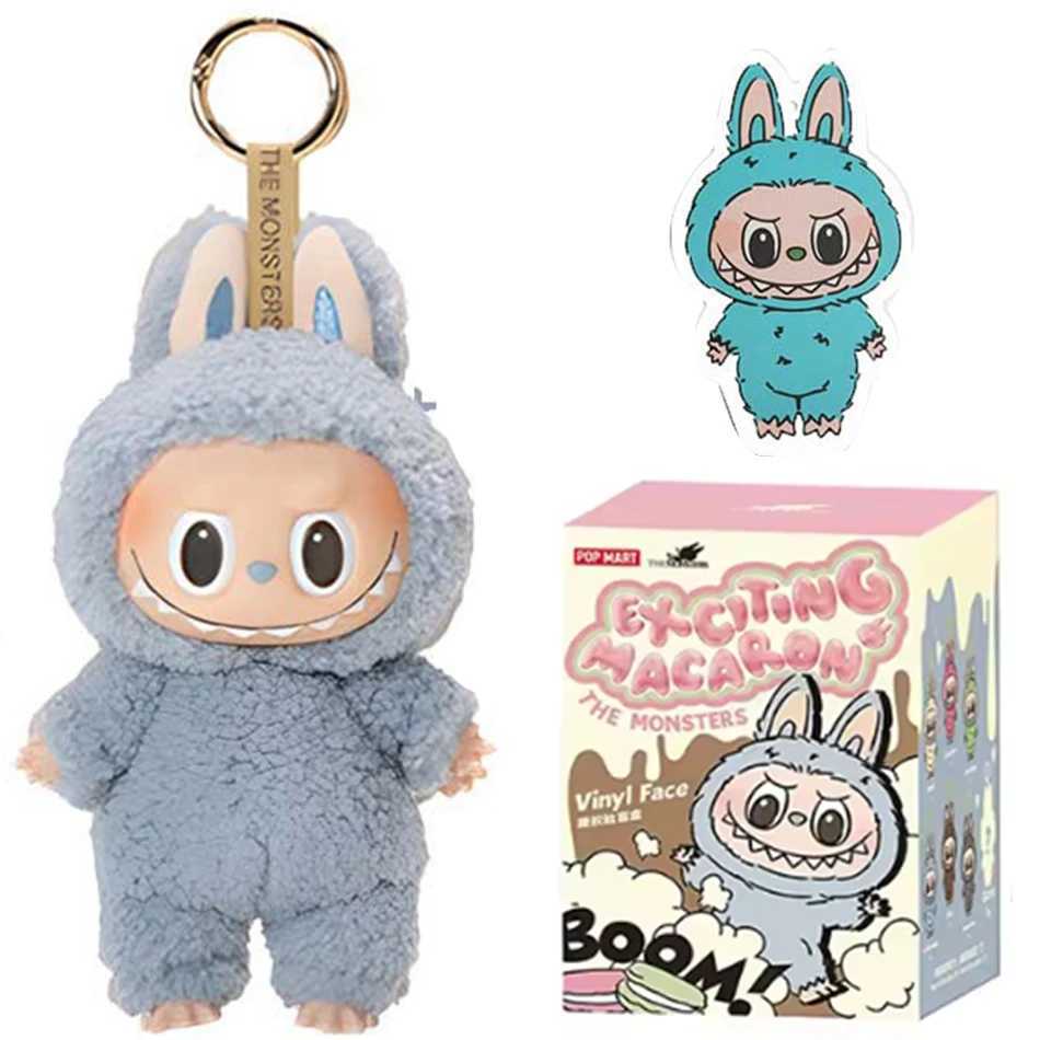 Popmart Labubu blind box monster Lisa Seme heart Macarrr vinyl series trend toy decoration childrens birthday giftT250407