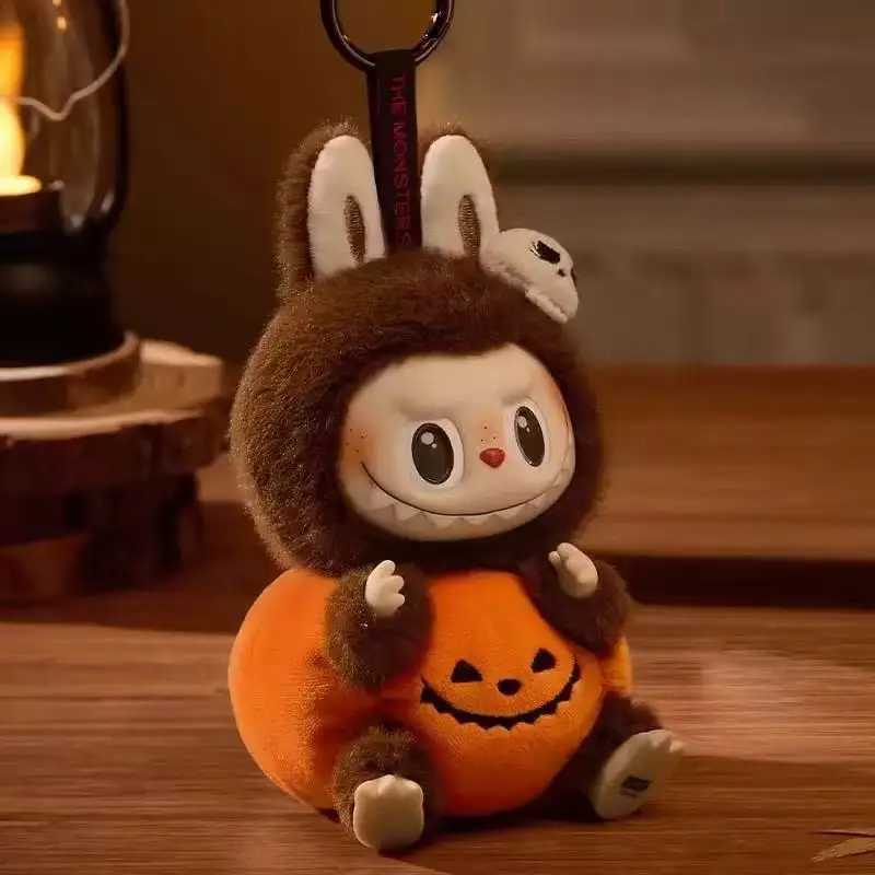 Labubu Halloween Vinyl Pumpkin Monster Carnival Vinyl Plush Doll Pendant Childrens Festival Gift Backpack Decoration Doll GiftT250407