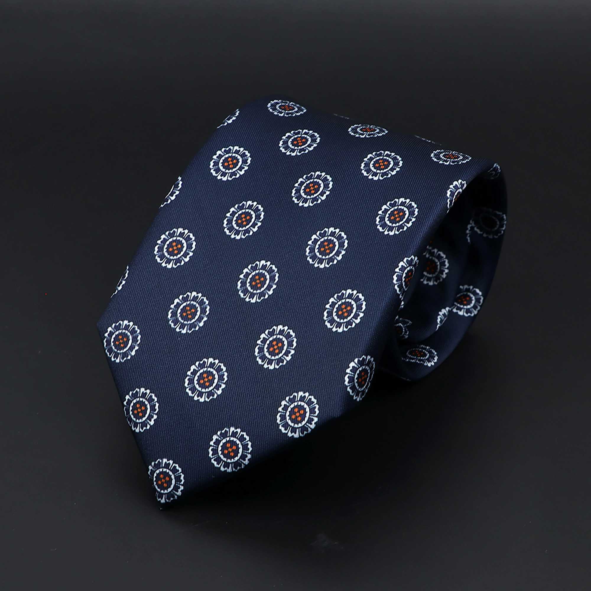 Fashion Mens 7.5cm Silk Tie Super Soft Bohen Style Dot Chic Novelty Red Blue Necktie Suit Shirt Luxury Banquet Accessories X250407