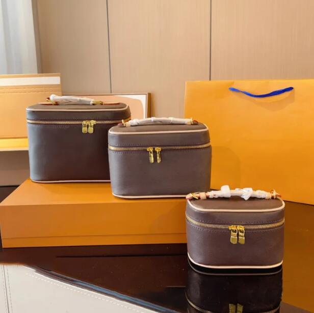 2025 Leather Pouch Cosmetic Makeup Cases Women Large Designer Woman Handbag Crossbody Toiletry Bag Travel Bags Clutch Handbags Purses 10A a