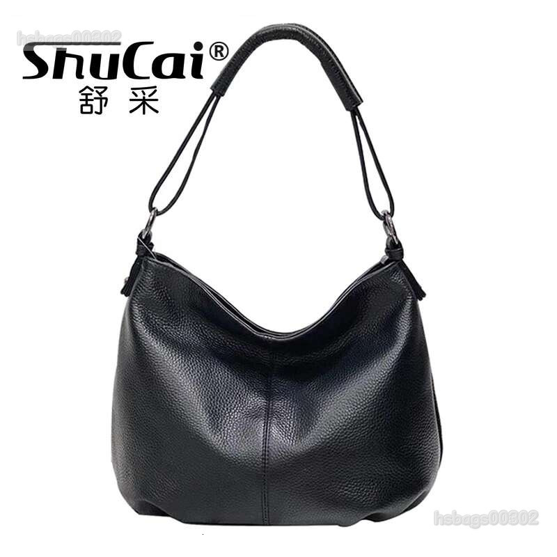 Genuine Leather Fashion Women's Single Shoulder Crossbody Pleated Mom Bag Casual Tote Head Layer Cowhide Designer Bags