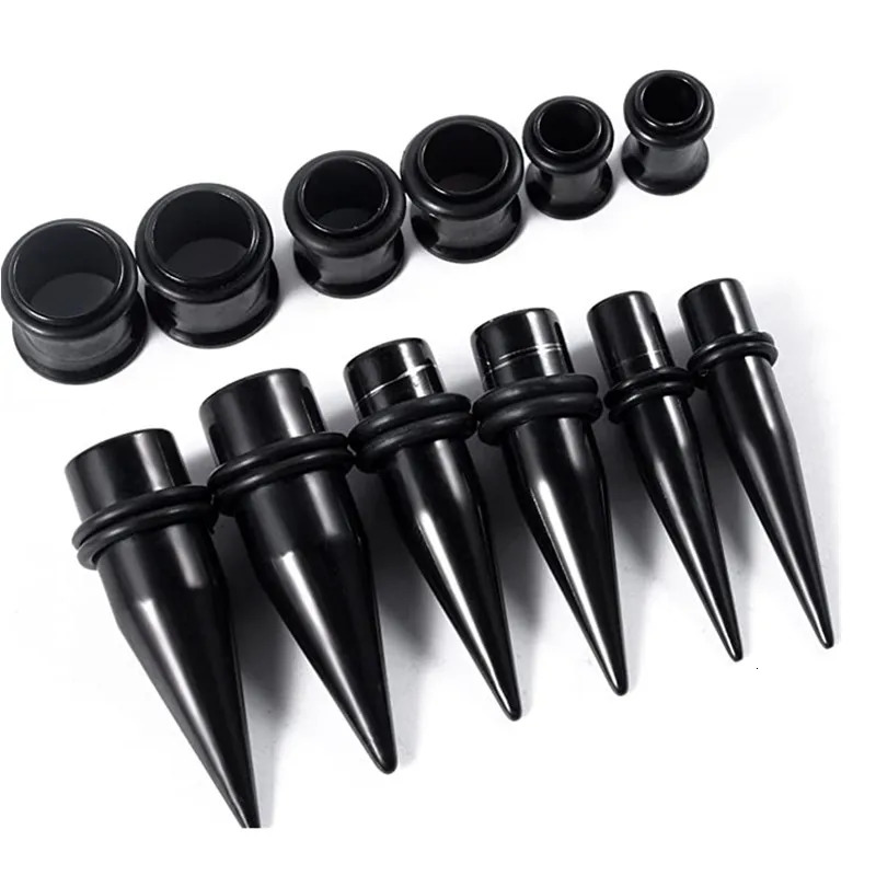 36PCS Ear Gauges Stretching Kit 14-00G Stainless Steel Ear Plugs Tunnels Flesh Tapers Set Stretcher Taper Set Dilataciones Oreja 250403