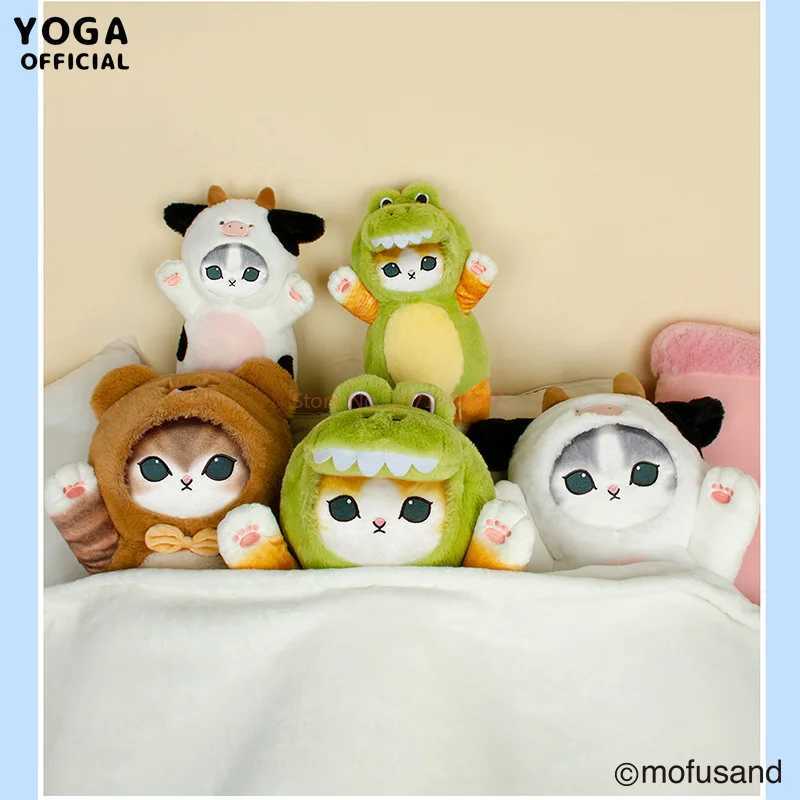 Kawaii 25cm Mofusand Drag Bear Cow Dinosaur Plush Doll Japanese Cartoon Cat Decorative Toy Plush Pillow Gift C251107