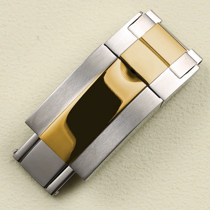 9x16mm Metal Watch Band Clasp for Rolex DAYTONA SUBMARINER GMT YachtMaster Stainless Steel Adjustable Button Buckle 251107