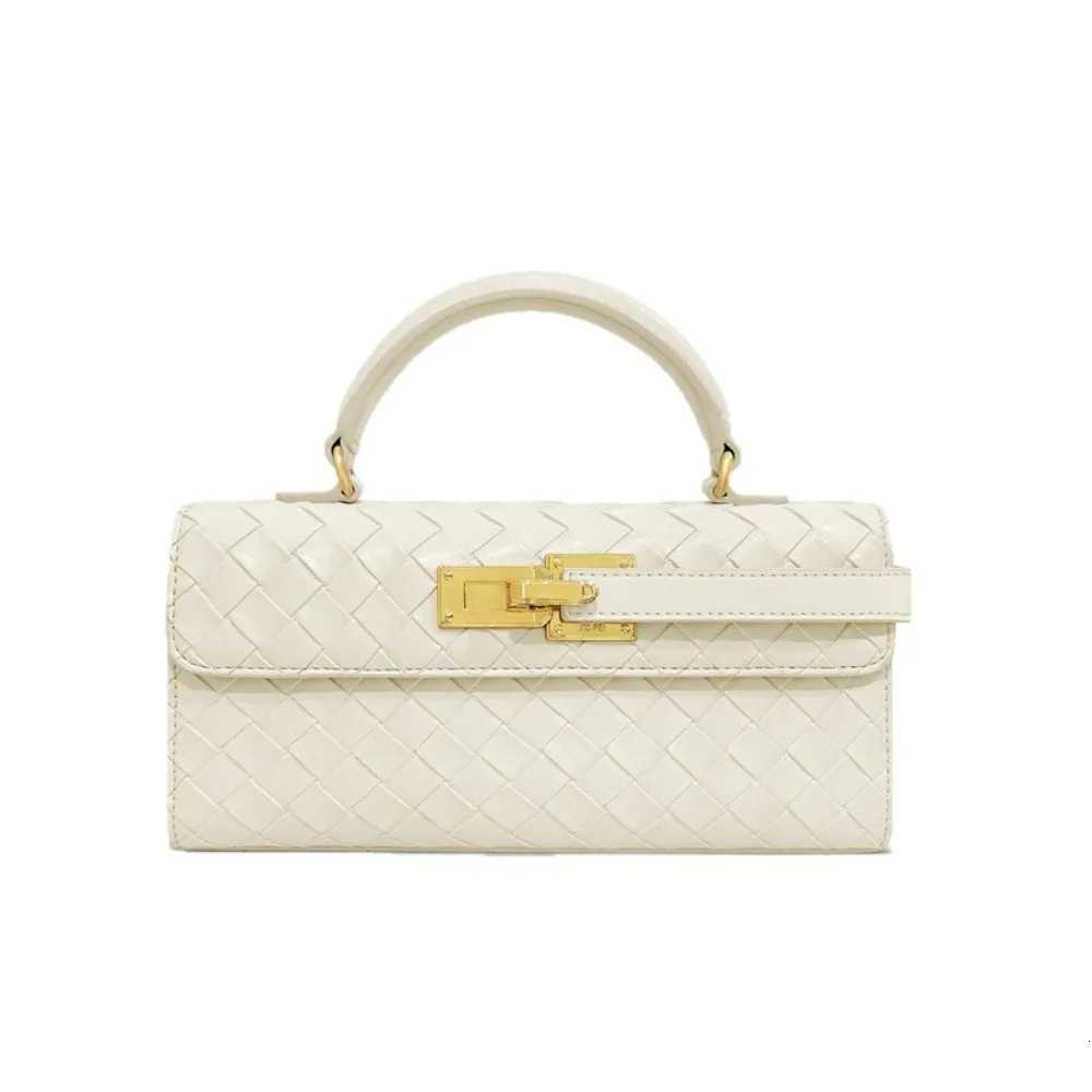 JW PEI Handbag Woven Small Square Bag Luxury Genuine Leather Crossbody Bag Mini WomenW251107