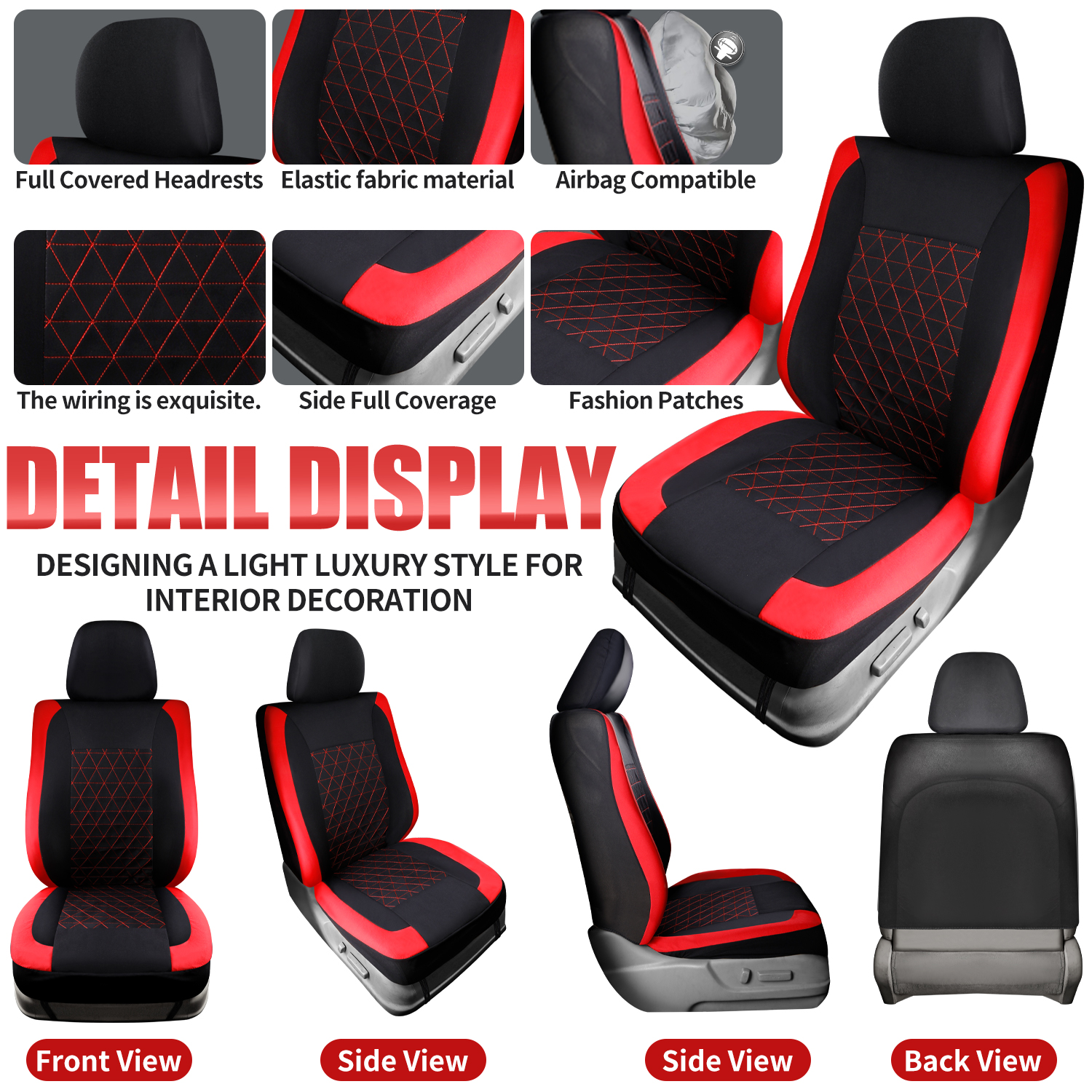 Premium Craftsmanship Auto Seat Protector: Soft & Resilient Leatherette Exterior Enhancements