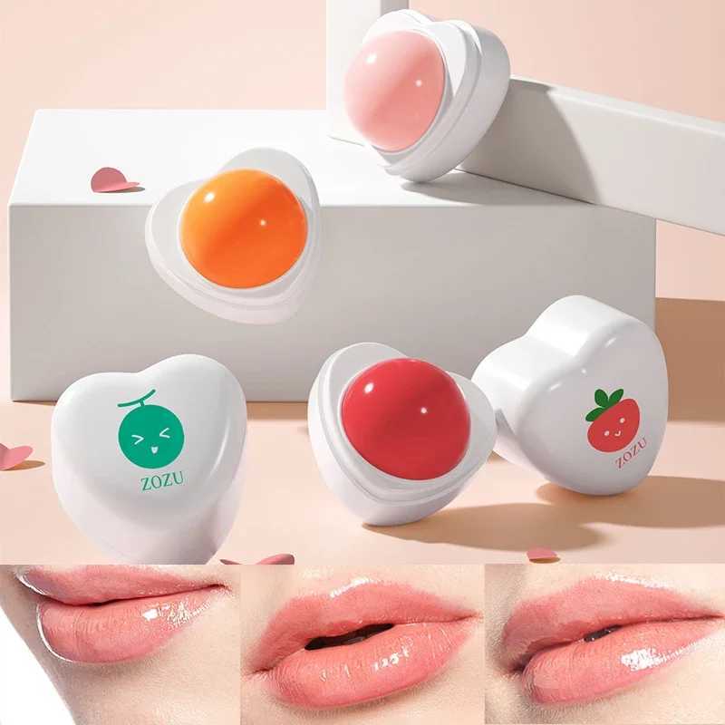 Fruit moisturizing lipstick Strawberry heart-shaped fade lip line repair lip beauty skin care products W250407
