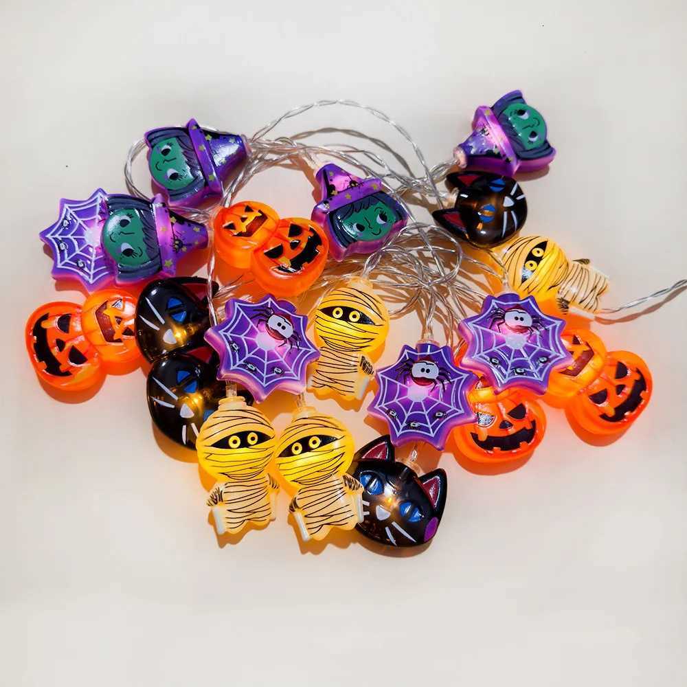 Halloween Decor Skeleton String Lights Indoor Battery/Usb Operated Hanging Lamp For Home Decor Horror Theme Light 405 W251107