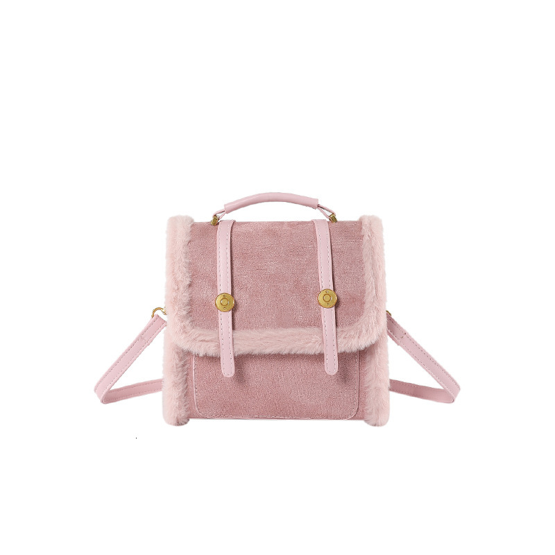 2025S Designer Women S Bag Hairy Bag Women Autumn And Winter New Item For Girls Single Shoulder Women S Bag Commuting Plush Crossbody Backpack