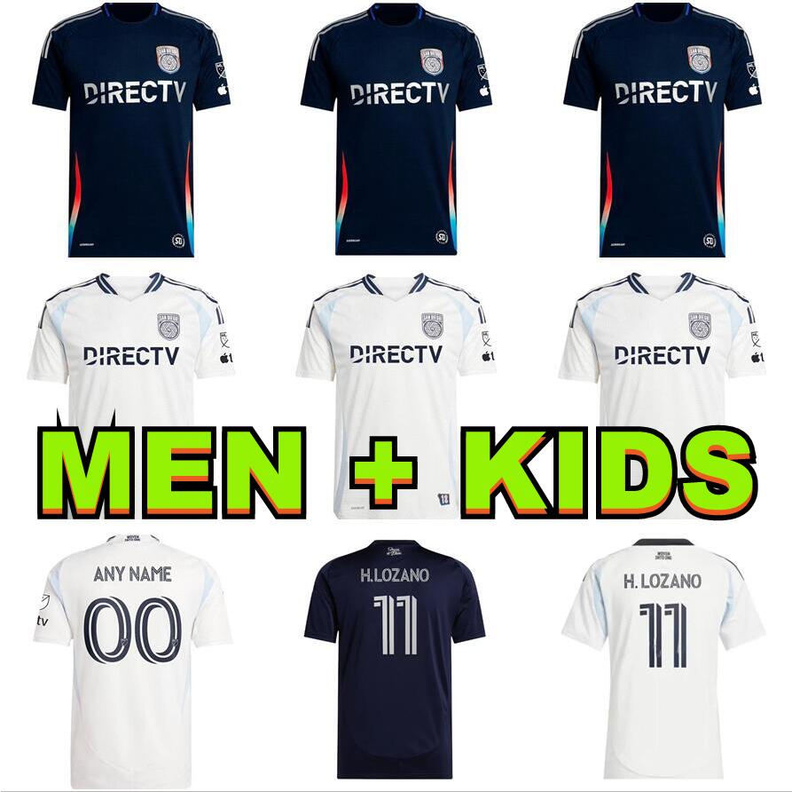 2025 2026 San Diego FC Soccer Jerseys H.LOZANO football shirt 25 26 Home and away Fans Player edition men kids Kits Football shirts uniform size 16-4XL