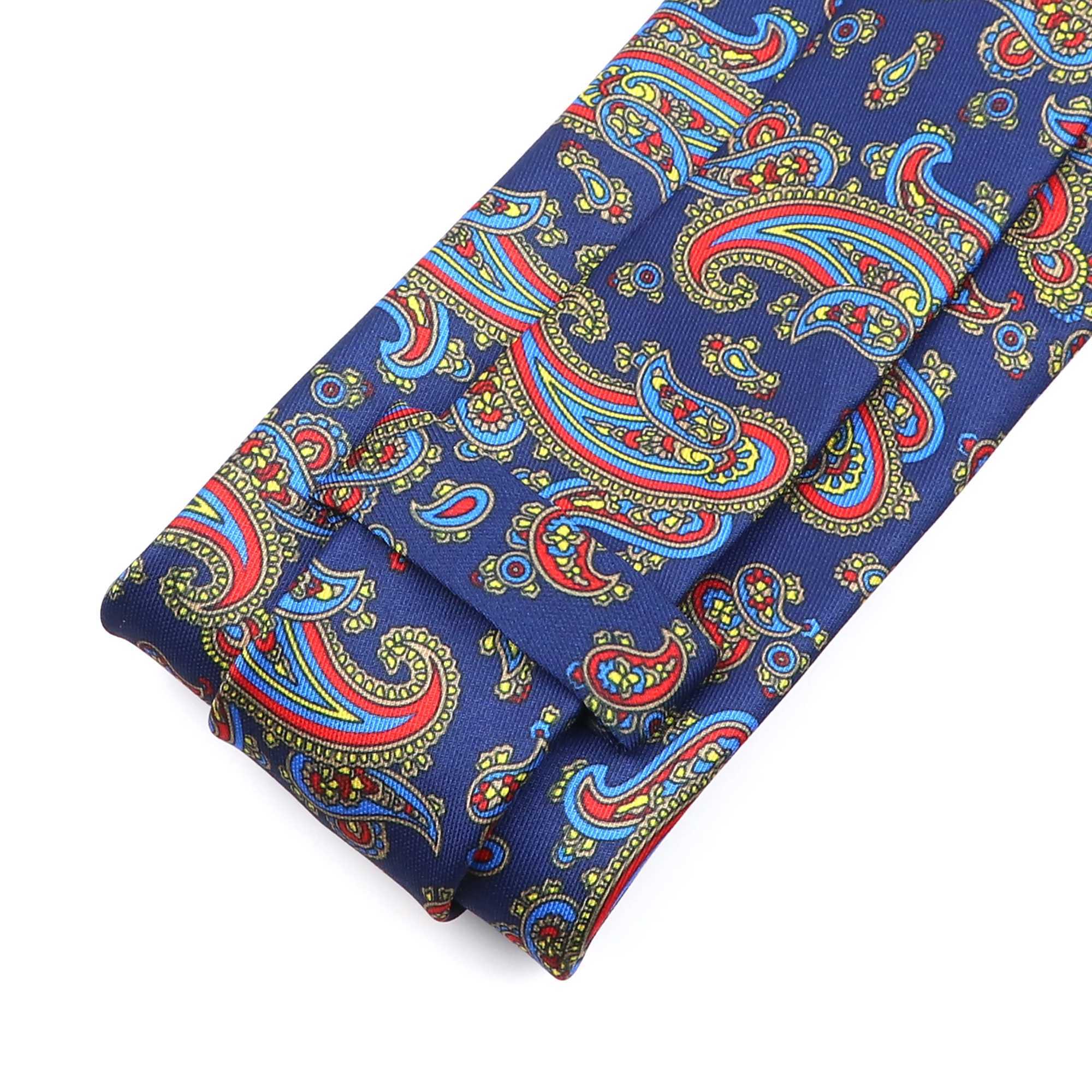 Super Soft Bohen Silk Ties Mens Fashion 7.5cm Necktie For Men Wedding Business Meeting Gravata Colorf Novelty Printing Tie X2504071