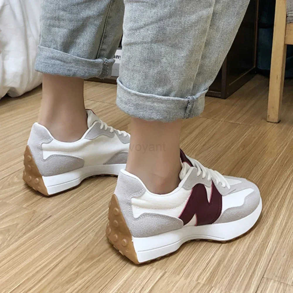 Sneakers Wen Causal Walking Shoes Wan Summer Fi Mesh Breathable Lace Up Sports Platform Shoes for Wen Designer Shoes Z250407