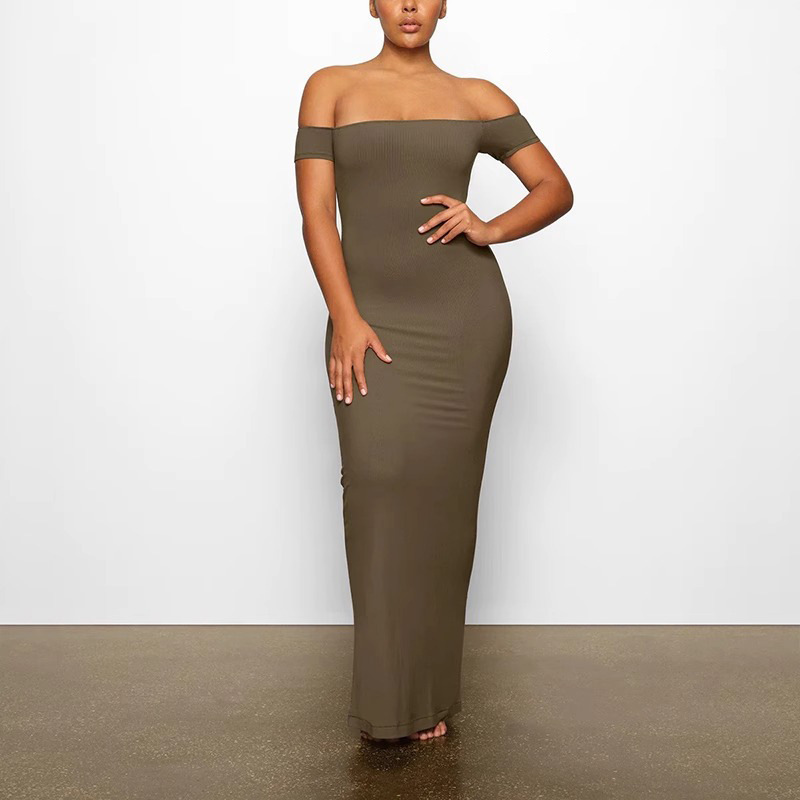 L43168 High quality Spring new style dress female design niche sexy hot girl hip skirt European and American long skirt
