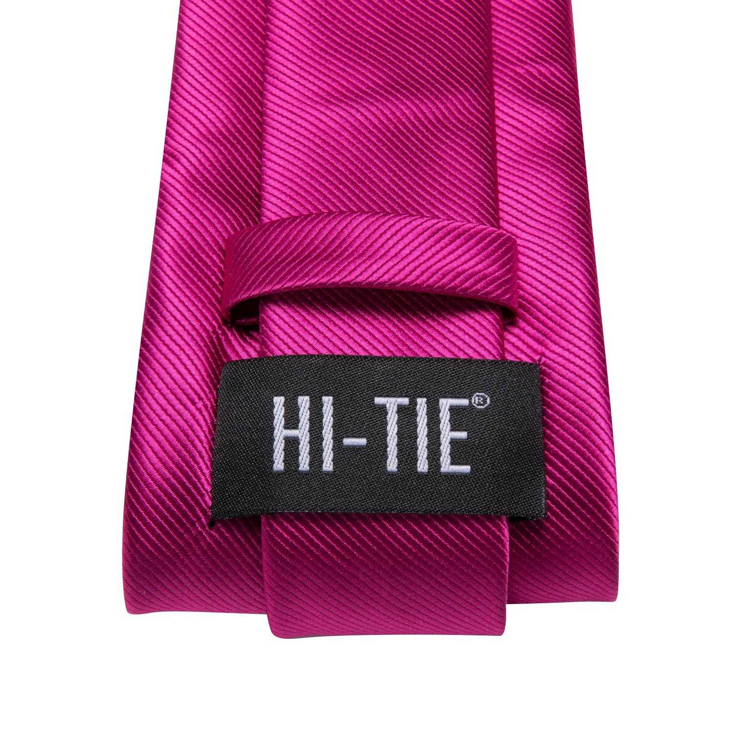 Hi-tie Mens Ties Solid Color Hot Green 8.5cm Jacquard Necktie Accessories Daily Wear Cravat Wedding Party Gift 3PCS Set X250407