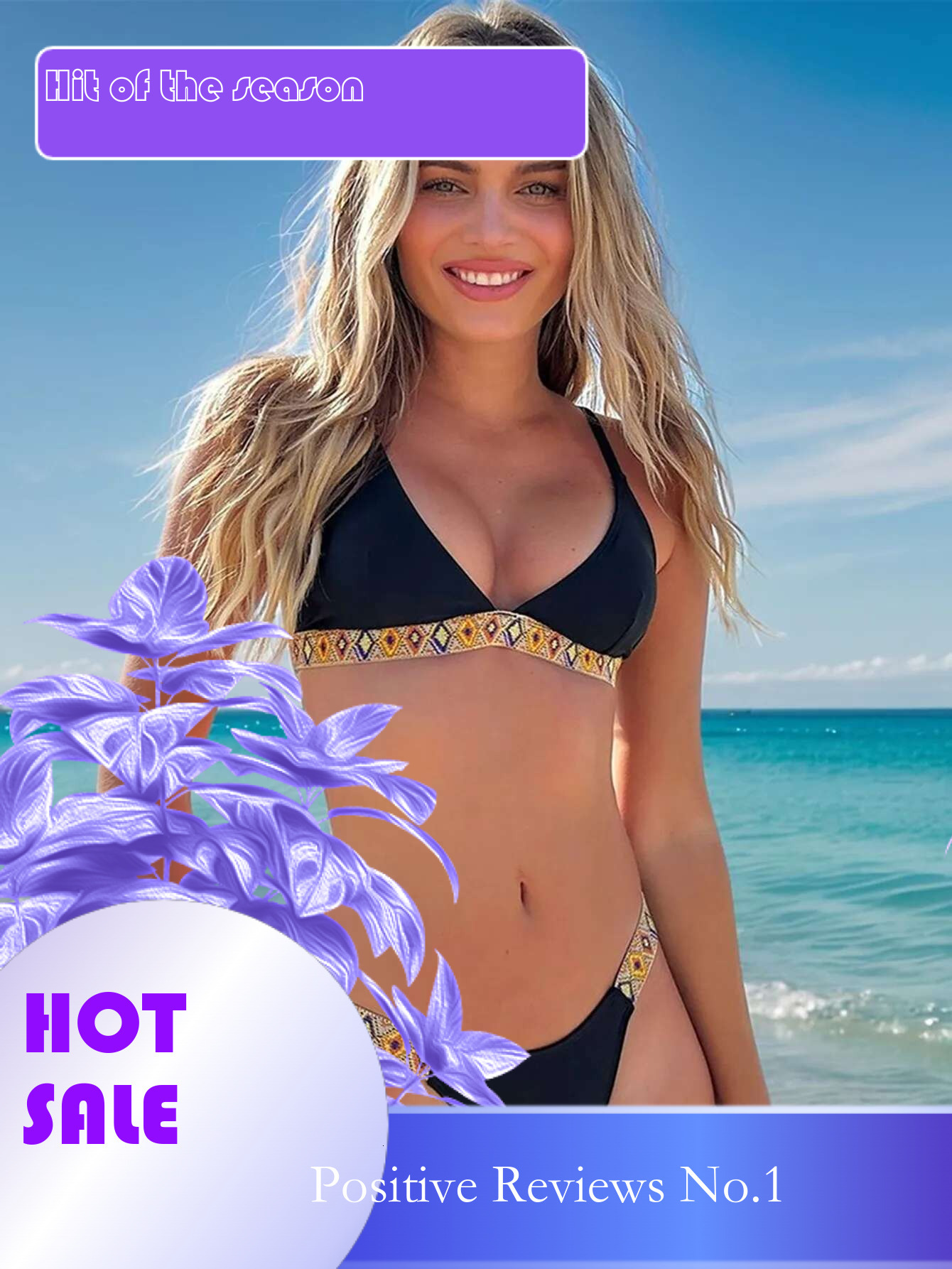Dongdumaoyi Sexy Black Floral Knitted Patchwork Bikini Set Women Brazilian Push Up Beach Bathing Suit Swimwear Summer Micro Swimsuit