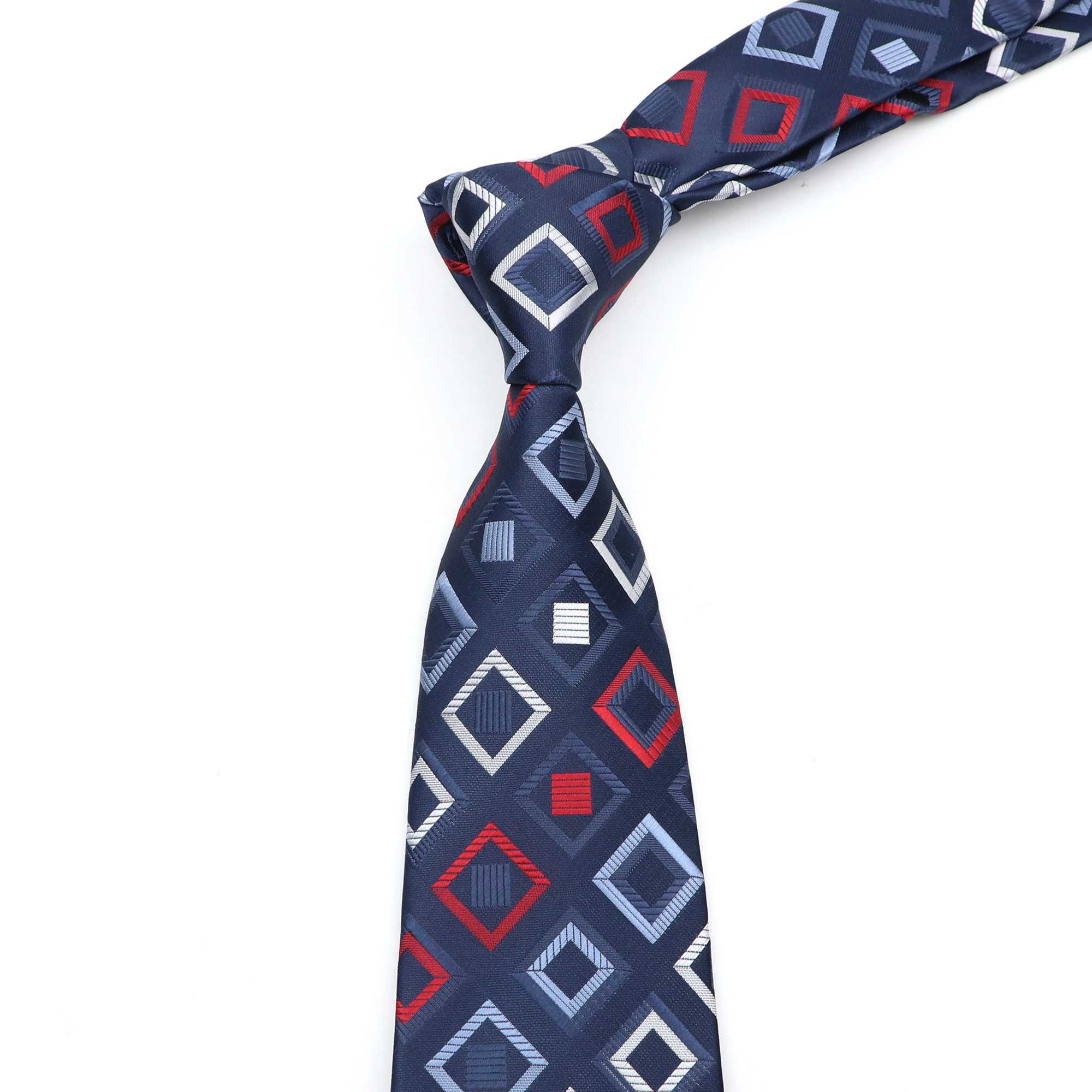 New Mens Classic Luxury Tie 8cm Striped Paisley Plaid All-Match Jacquard Necktie For Business Wedding Pr Daily Wear Accessory X250407