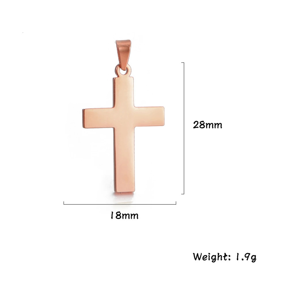 Wholesale 316 stainless steel cross pendant bulk accessories charming cool boys and girls punk hiphop jewelry DIY making gifts 250325