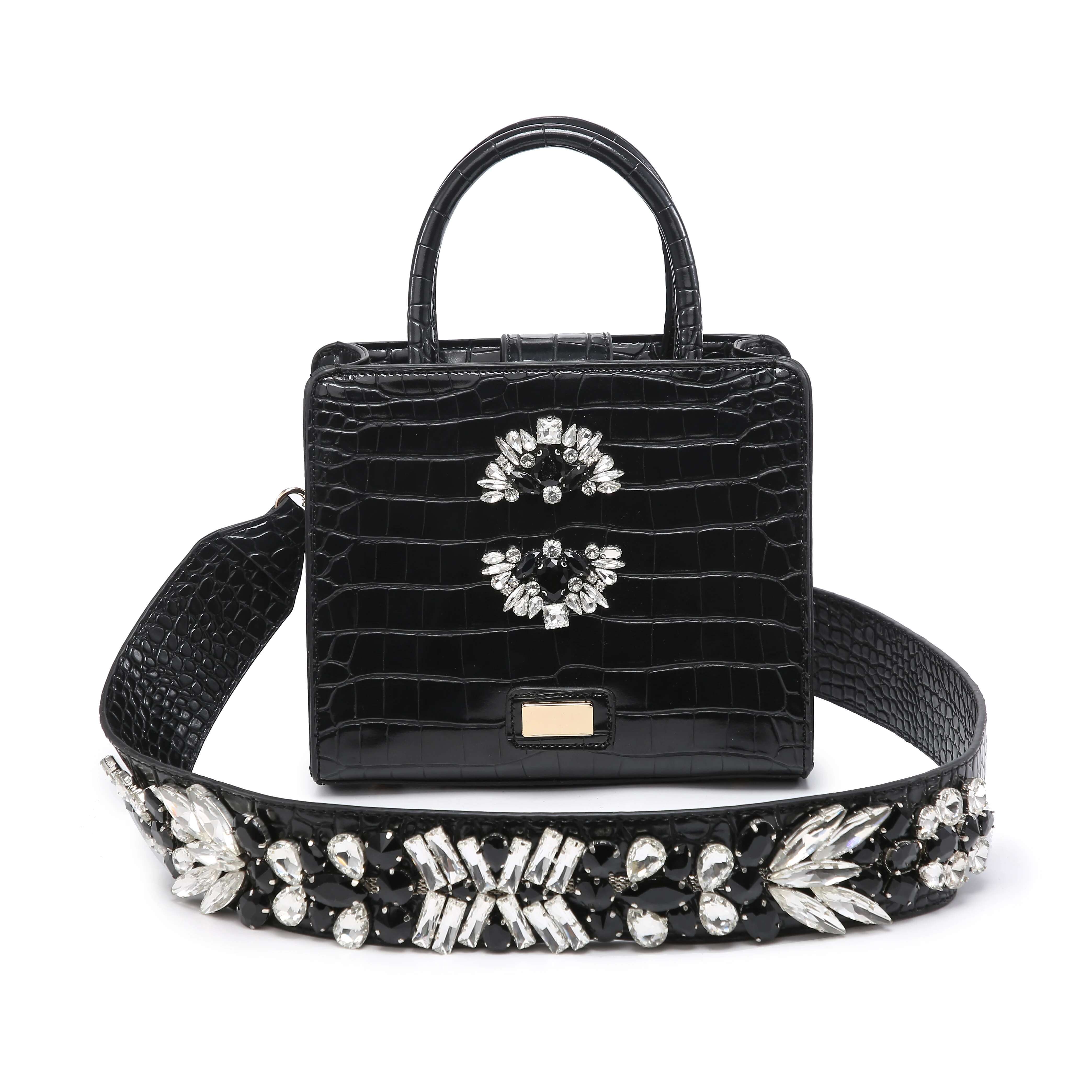 Hot Sales Crystal Strap Nice Dia Women Brand Designer Tote Handbag Fashion Lady Purse