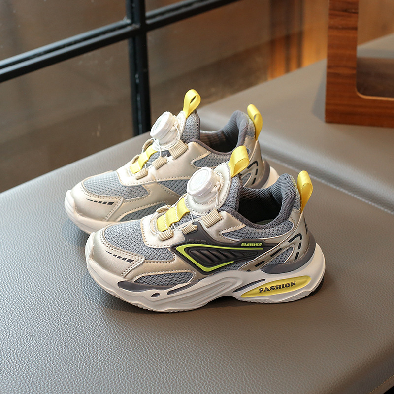 Youth Kids Basketball Shoes for Toddler Running Walking Light Weight Boy Girl Sport Sneakers With Swivel Buckle Design Trainers Big Size 26 - 37 K0132