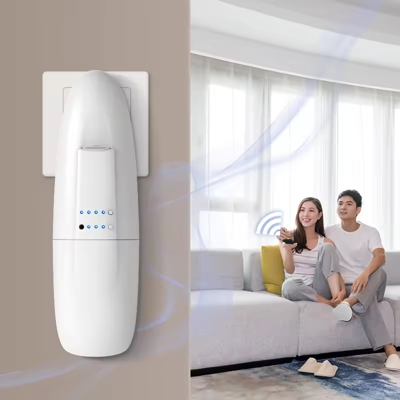 Wall Mounted Aroma Diffuser Waterless Essential Oil Professional Scent Air Freshener Technology Plug In Wall Remote Control Diffuser Incense Frag