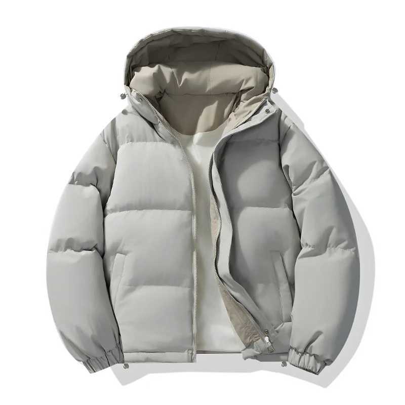 2025 Men Thick Hooded Parkas Men Casual Loose Warm Coat Men Cotton-Padded Jacket Women Parka Male Streetwear Winter OuterwearT251107