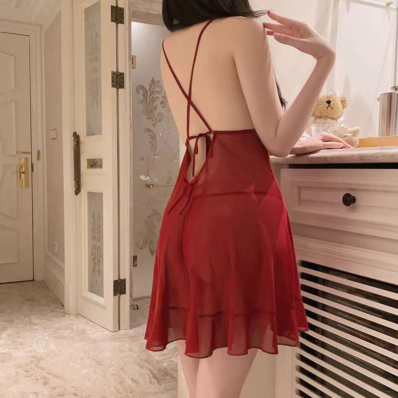 Wholesale Summer Elegant Lace Deep V Satin Nightdress Women Sexy Sleepwear Pamas